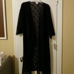 BNWT Black Lace Lularoe Shirley Kimono